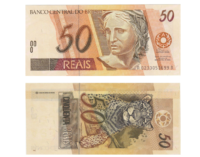 Cédula de 50 reais